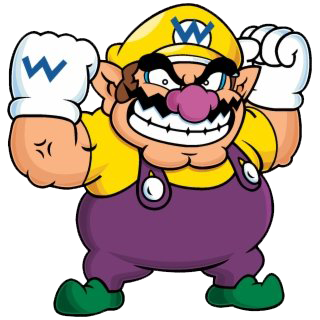 Wario Png Photos (black, white, purple, gold, teal)