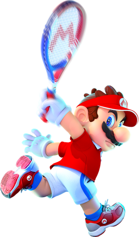 Mario Tennis Aces Png Pic (red, white, maroon, black)