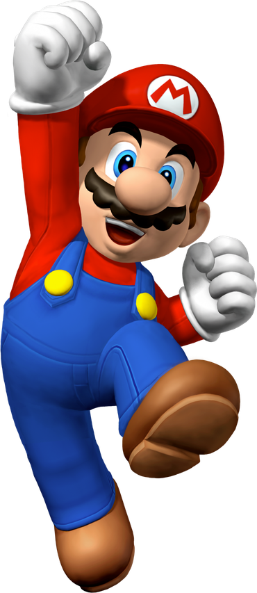 Mario Transparent Background (maroon, black, teal, white, navy)