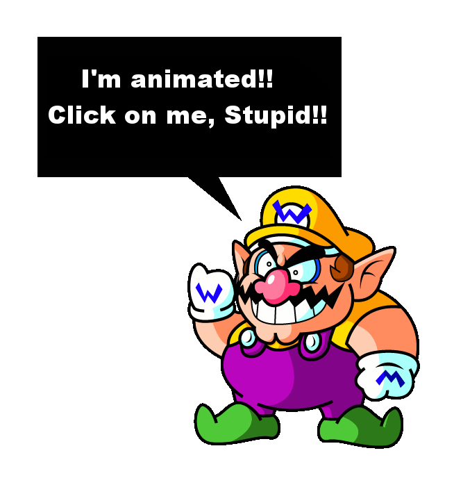 Wario Transparent Background (black, purple, salmon, white, olive)