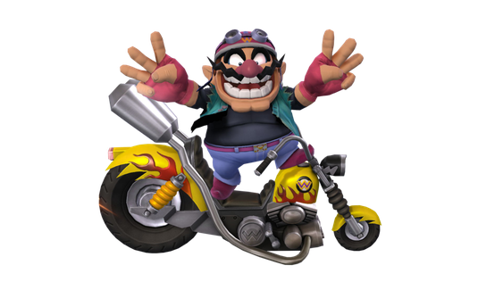 Wario Transparent Png (indigo, black)