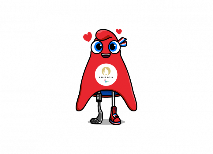 Paris 2024 Olympics Mascot Png Image (black, white, red)