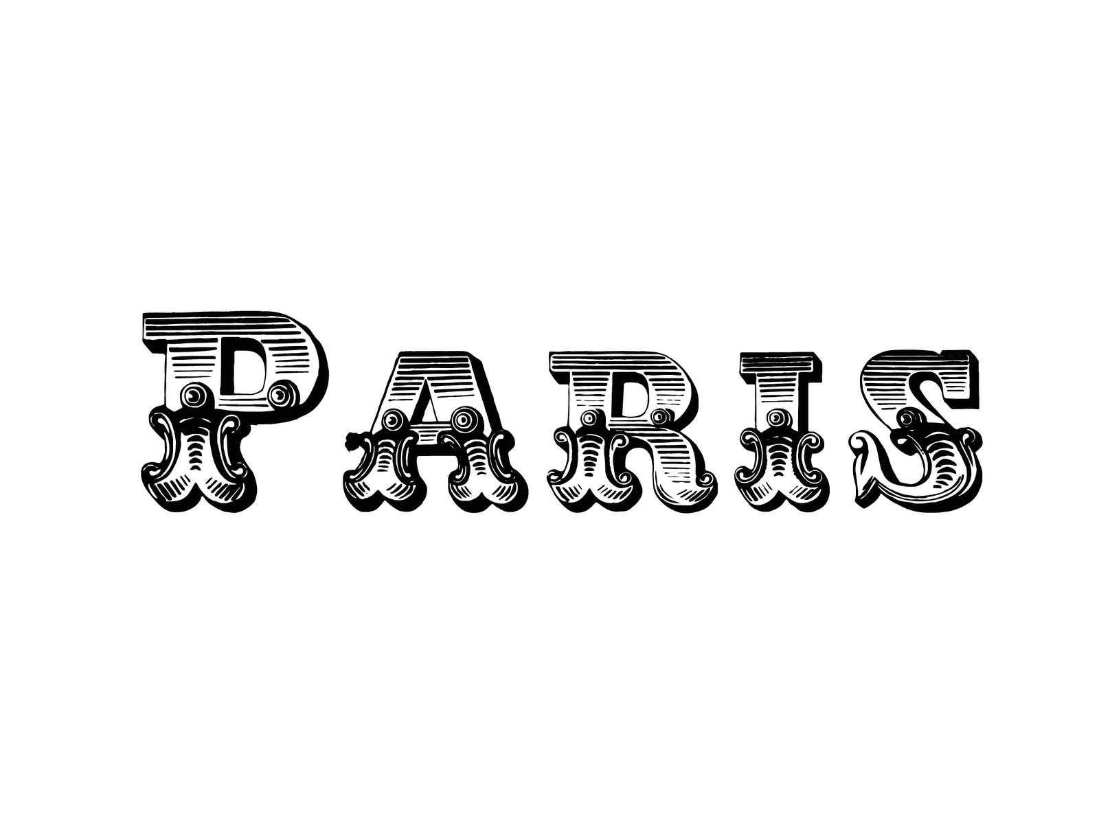 Paris Png Hd (black)