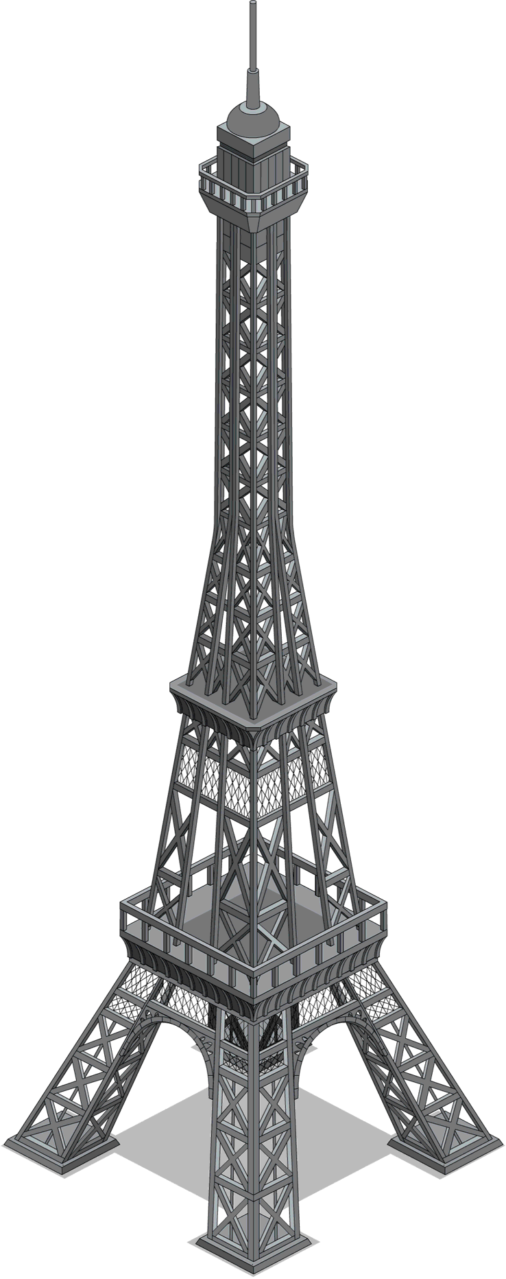 Paris Tower (indigo, black, gray)