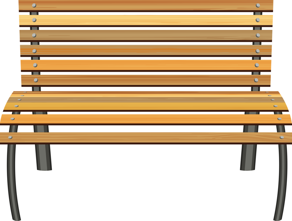 Park Bench Png Image File (chocolate, olive, maroon, black, salmon)