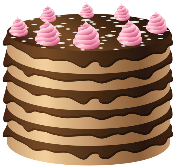 Dark Chocolate Cake Png File (chocolate, pink, gray, black, silver)