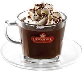 Dark Chocolate Cup Transparent Png (black, white)