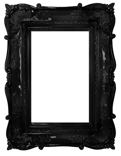 Dark Frame Png Clipart (black)