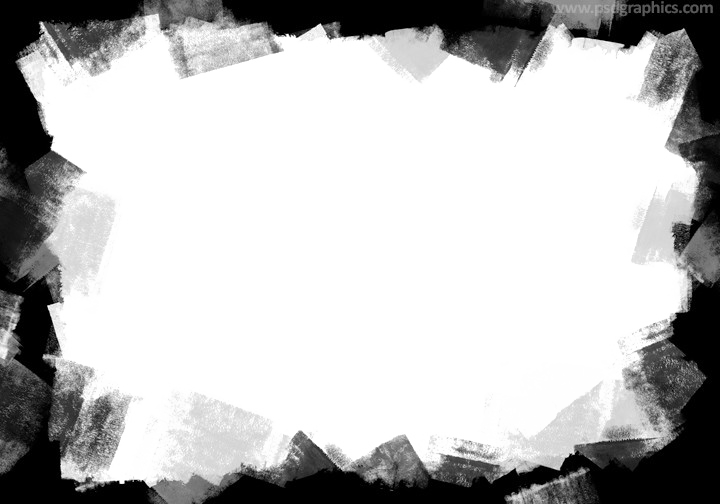 Dark Frame Png Transparent Image (black, lavender, white)