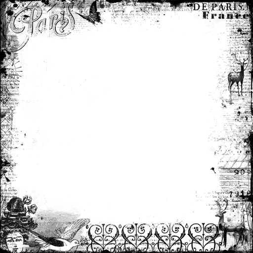 Dark Frame Png Transparent (black)