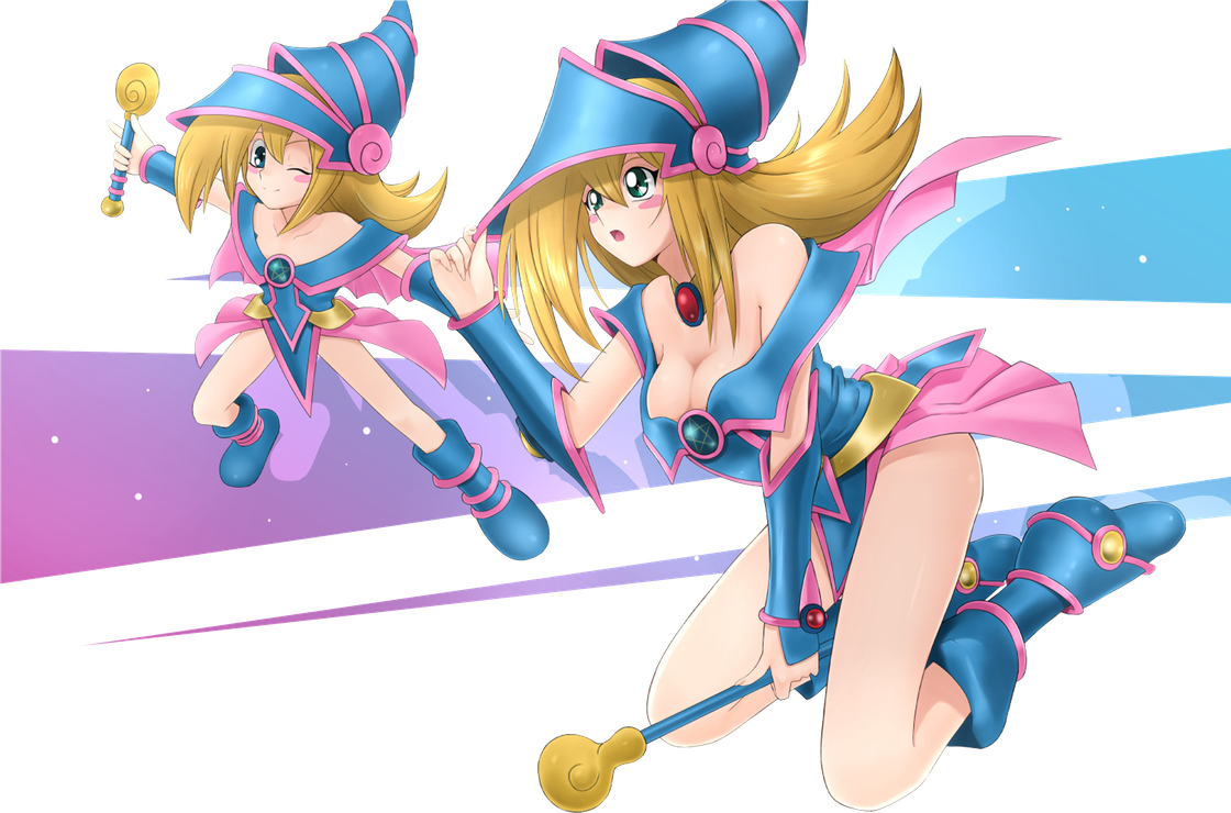 Dark Magician Transparent Png (pink, beige, black, silver)