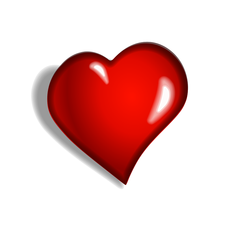 Dark Red Heart Png Free Download (black, red, gray)