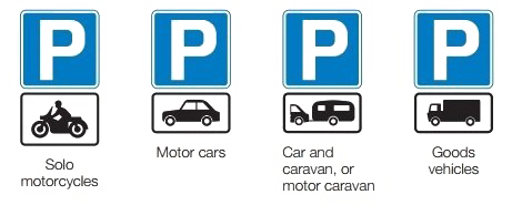 Parking Only Sign Png Image File (teal, lavender, white)