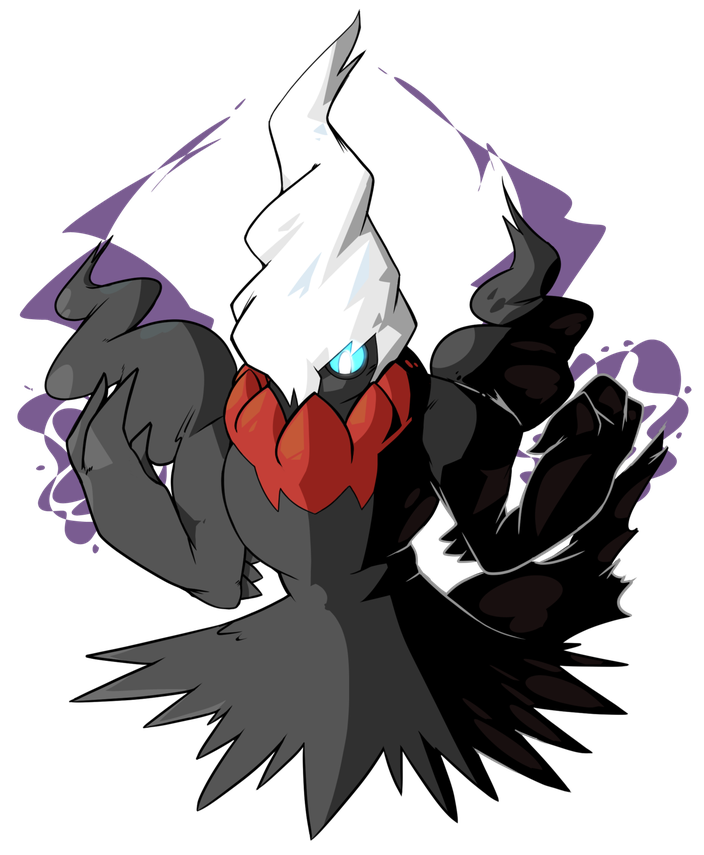 Darkrai Png File (gray, black, white)