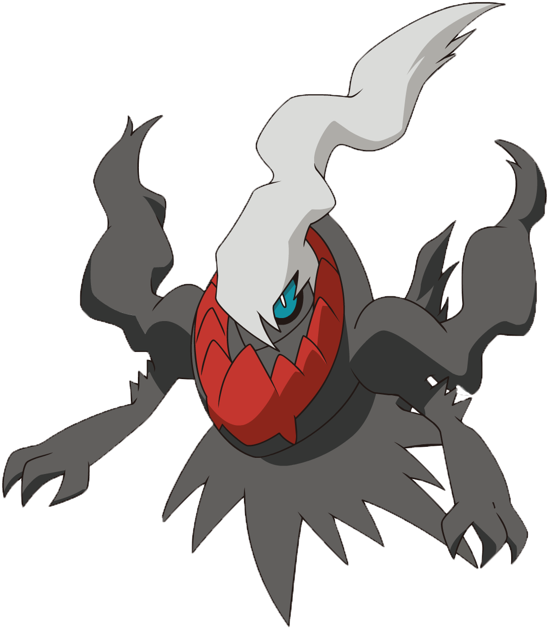 Darkrai Pokemon Png Image (chocolate, gray, lavender, white, black)