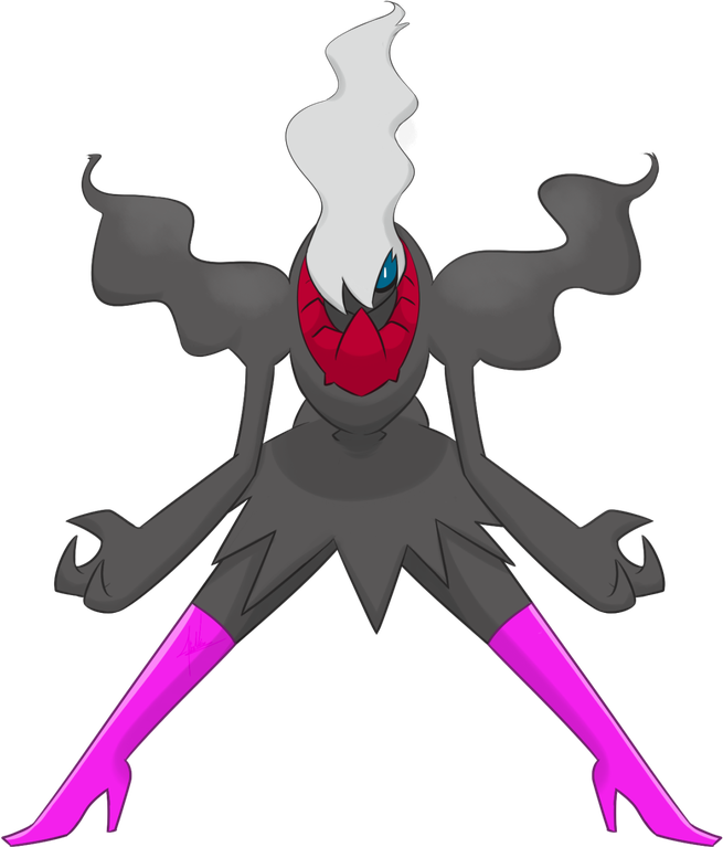 Darkrai Pokemon Png Transparent Image (gray, lavender, black)