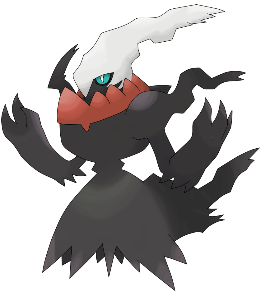 Darkrai Pokemon Transparent Background (lavender, black, indigo)