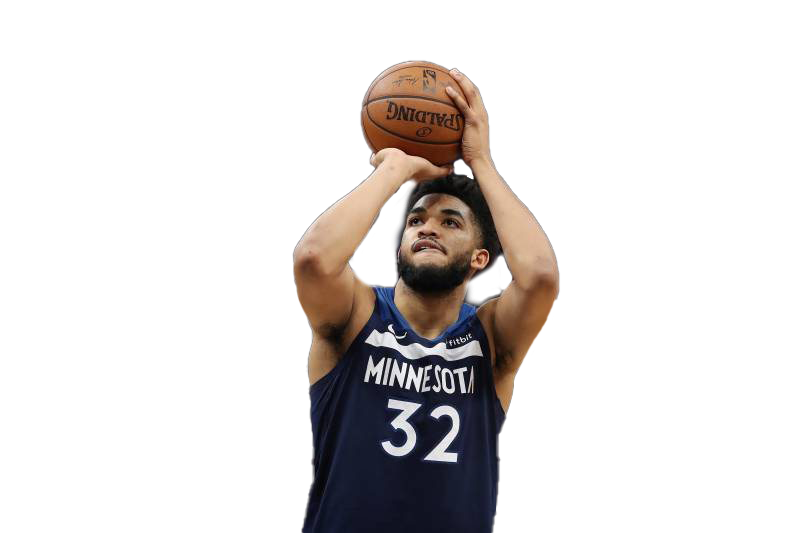 Karl Anthony Towns Png Isolated Pic (white, black)