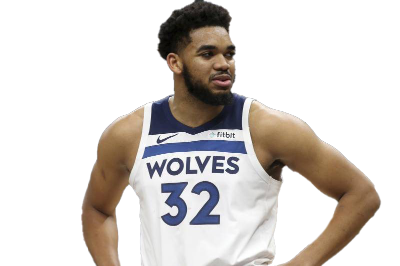 Karl Anthony Towns Transparent Png (white, lavender)