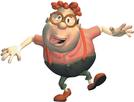 Carl Jimmy Neutron Png Hd (black)