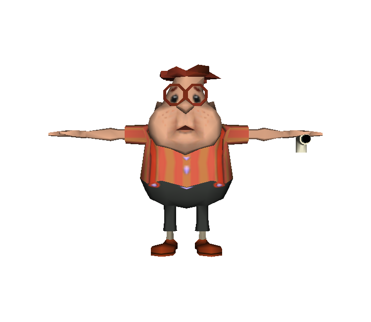 Carl Jimmy Neutron Png (white, black, salmon)