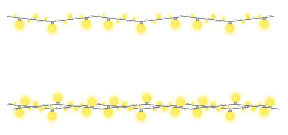 Garland Light Glowing Png Image (yellow, black)