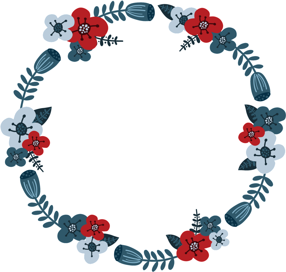 Garland Round Transparent Png (teal, gray, black, maroon, silver)