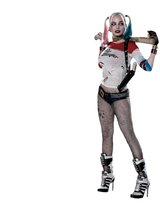 Harley Quinn Png Clipart (black)