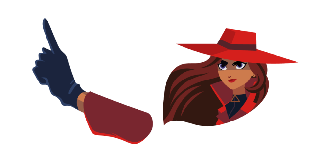 Carmen Sandiego Png Picture (black, red, maroon)