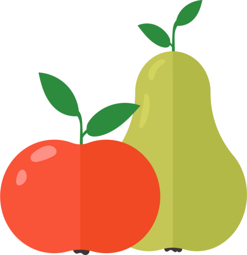 Farming Fruits Fruit Food Apple Pear Icon Free Transparent Png Icon Download (chocolate, black, green, salmon)