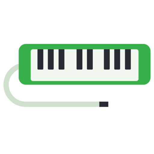 Harmonica Free Png Icon (beige, teal, black, green, mint)