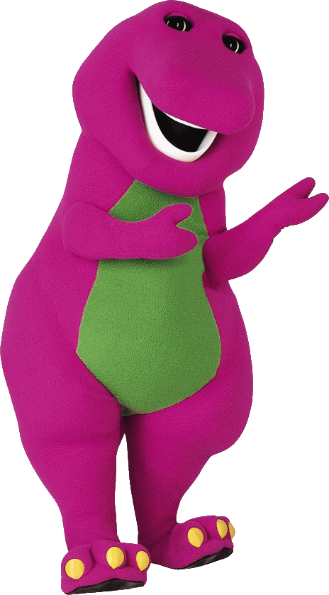 Barney No Background (purple, gray)