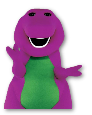 Barney Png File (purple, black)