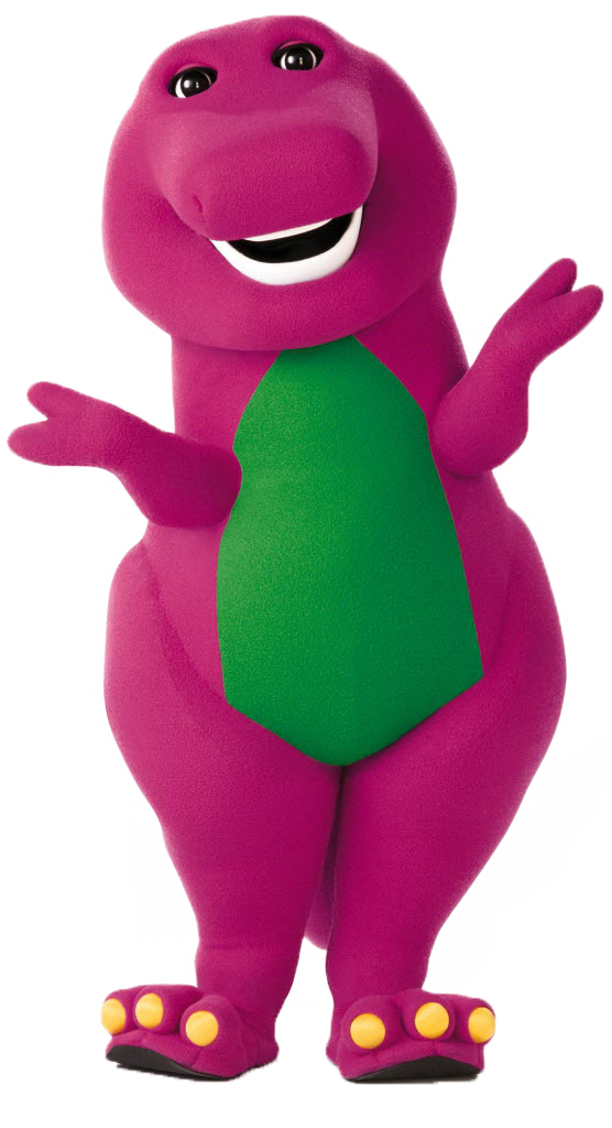 Barney Png Image File (green, white)