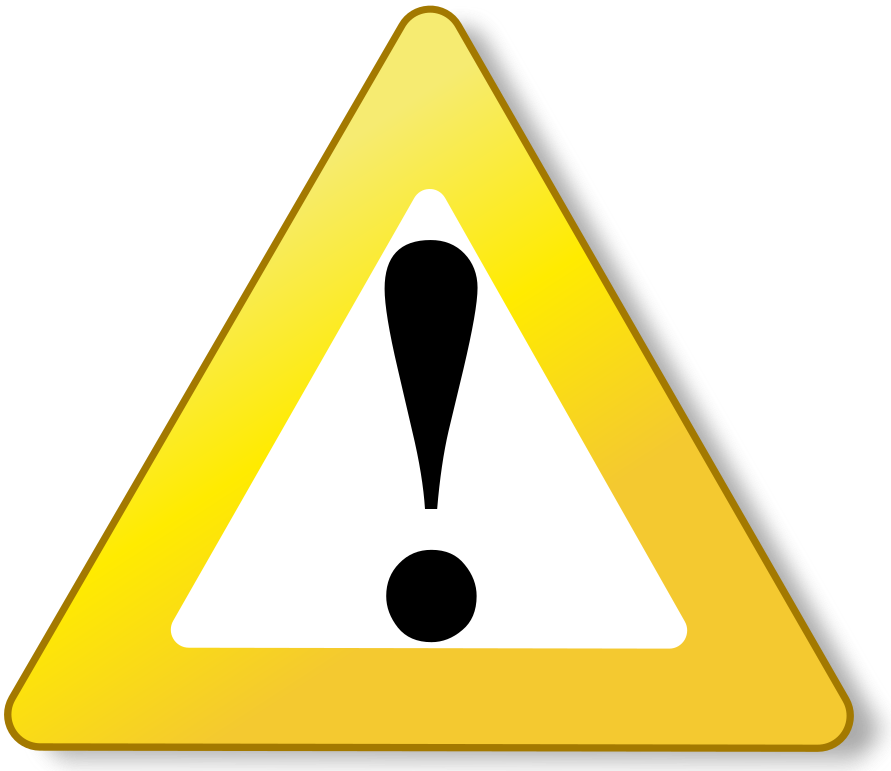 Warning Transparent Background (black, gray, pink, white, gold)