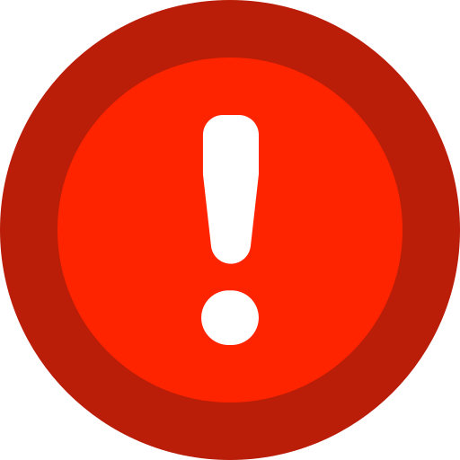 Warning Free Png Icon Download (red, maroon, black, white)