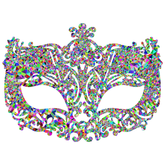 Carnival Eye Mask Png Transparent Image (gray, black)