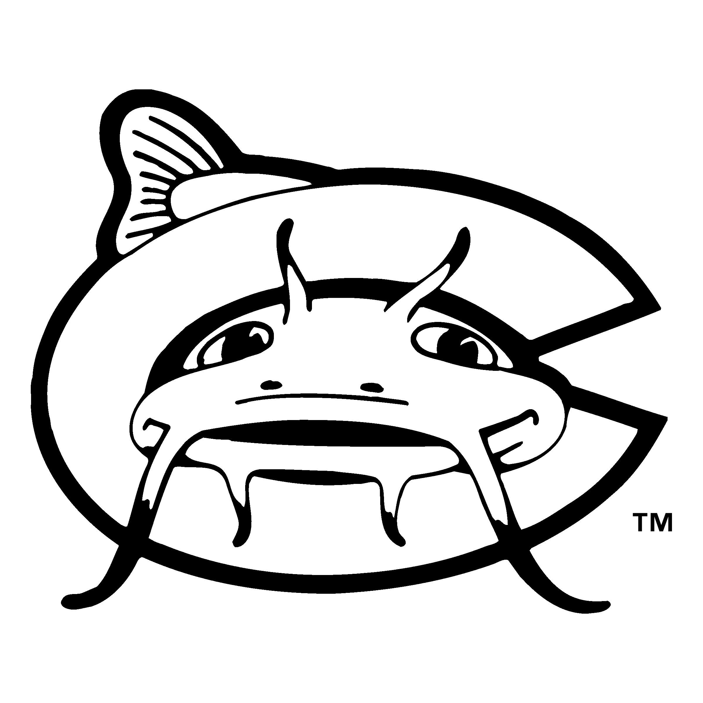 Carolina Mudcats Png Image (black, white)