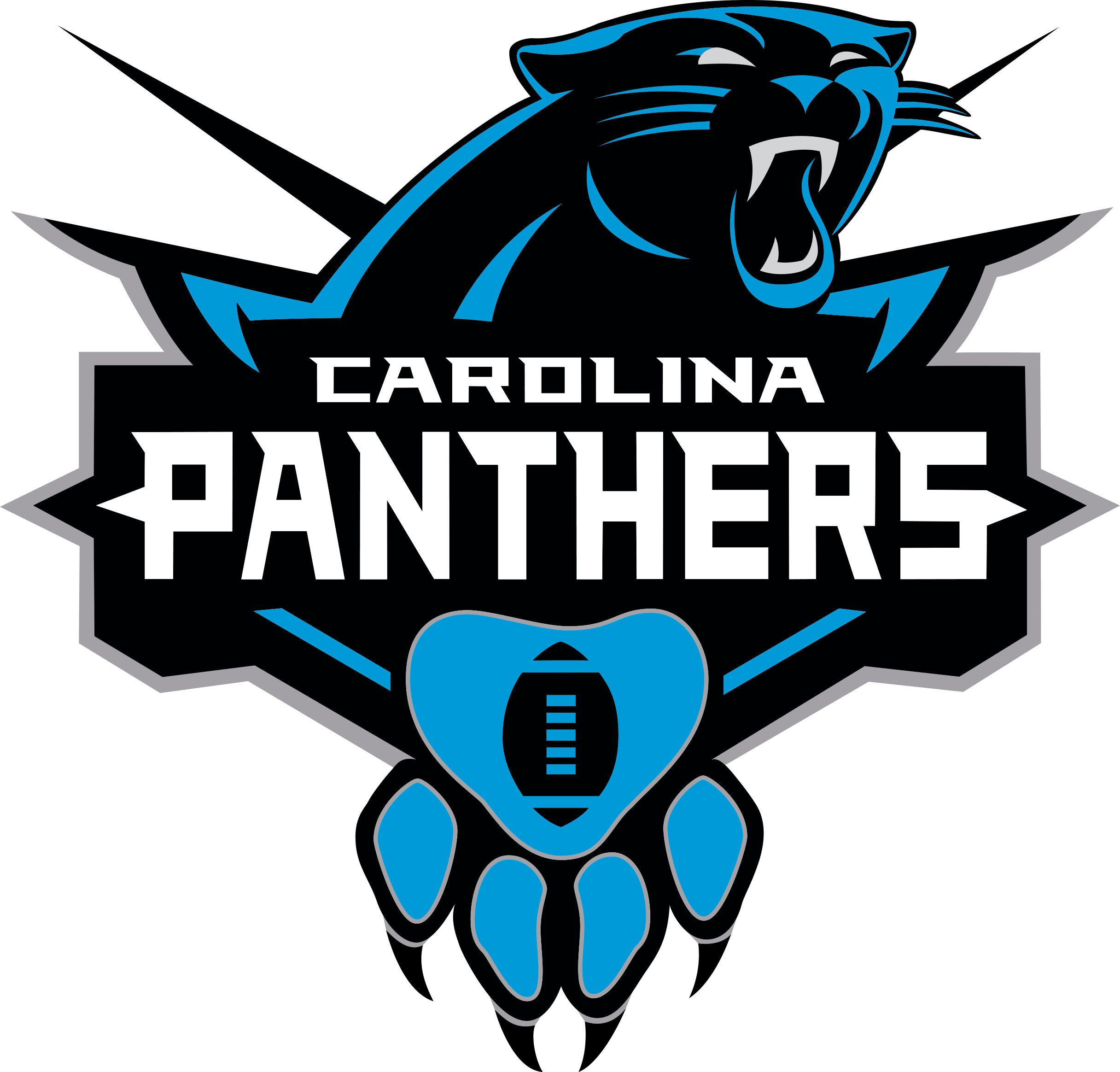 Carolina Panthers Png Hd Isolated (black, gray, teal, white)