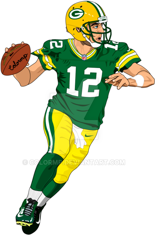 Aaron Rodgers Png File (white, green, black)