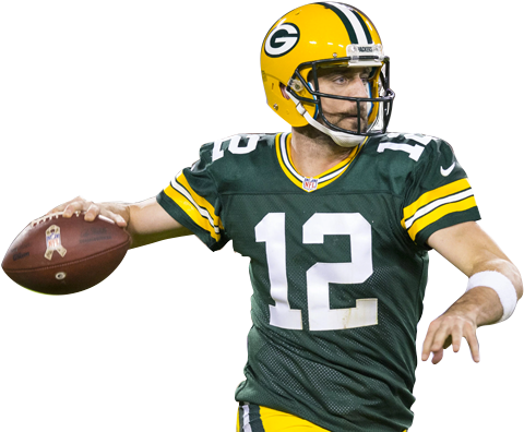 Aaron Rodgers Png Hd (white, teal, black, gold)