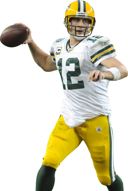 Aaron Rodgers Png (white, black, gold)