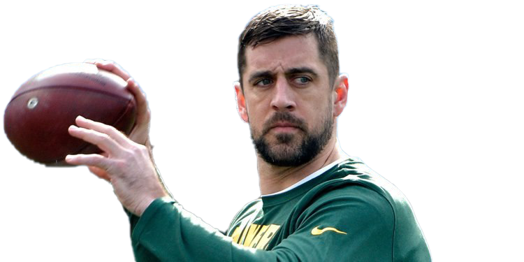 Aaron Rodgers Transparent Png (teal, white, black, lavender, maroon)