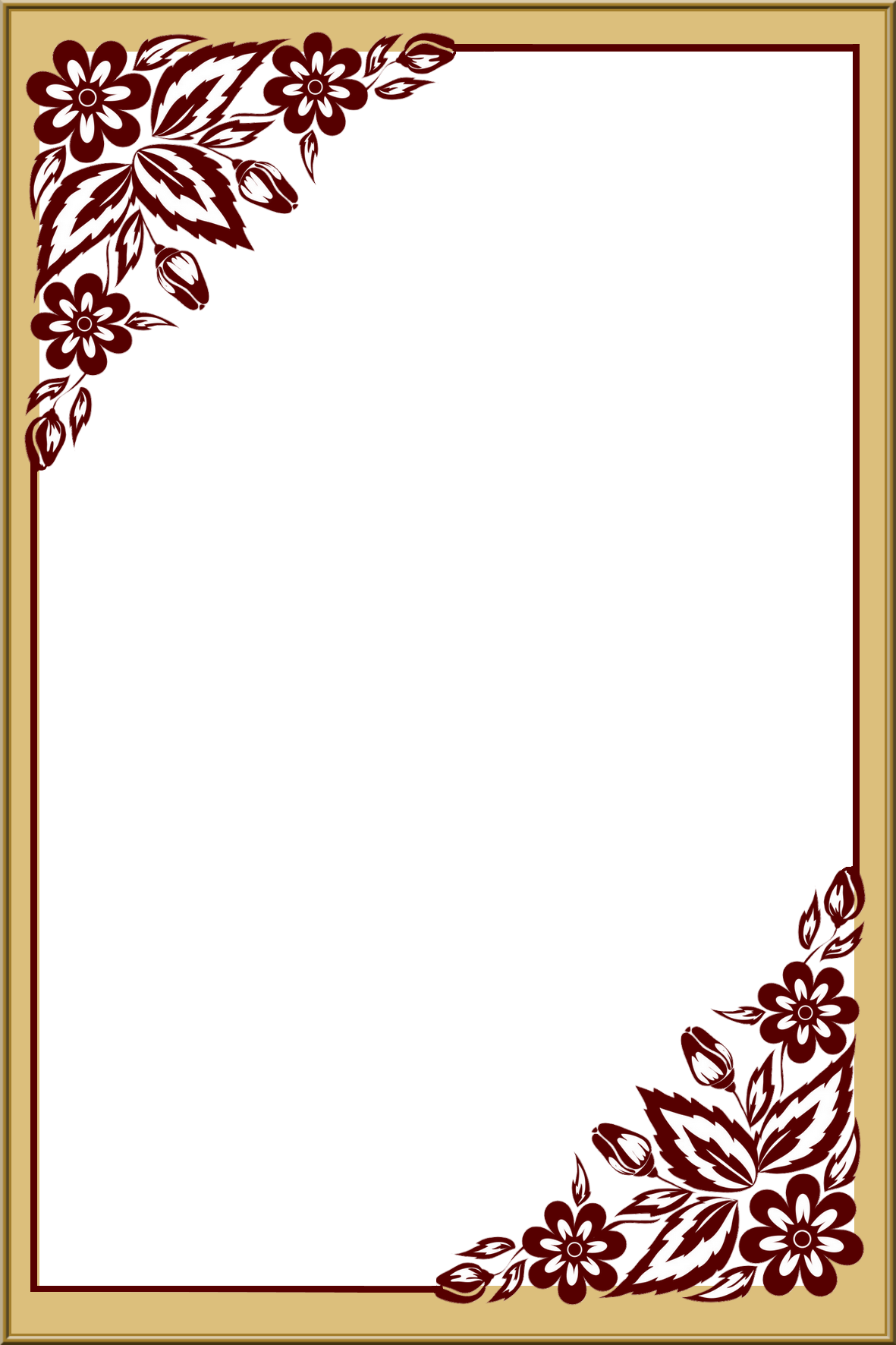 Maroon Frame Png Cutout (salmon, gray, white, silver)