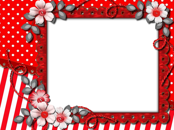 Maroon Frame Png (black, red, white)