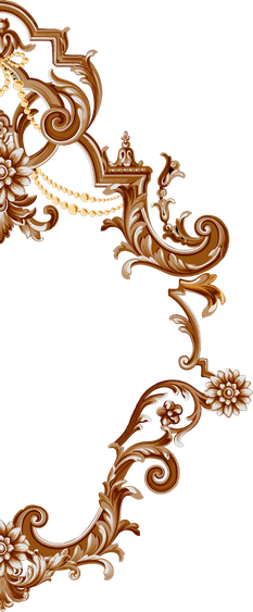 Baroque Art Png Isolated Image (black, chocolate, olive)