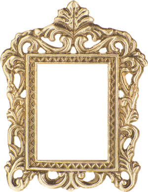 Baroque Frame Png Clipart (black)