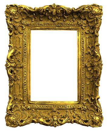 Baroque Frame Png Hd (black, olive)