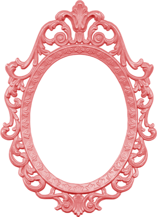 Baroque Frame Png Image (salmon, black)