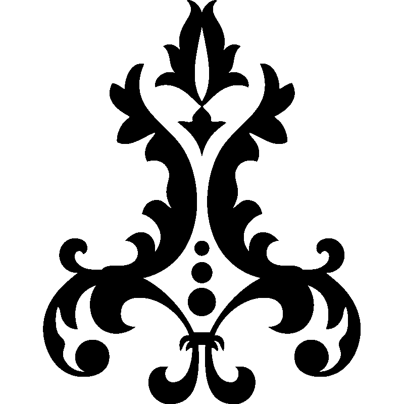 Baroque Png Images (black, white, silver)